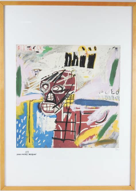 Jean Michel Basquiat 1960 1988 Lithographie En Couleur Justifiée 66