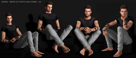 Second Life Marketplace Wrong Bento Sit Static Male Poses 43