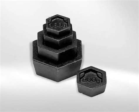 Hexagonal Cast Iron Calibration Weights Stevens Traceability Systems Ltd