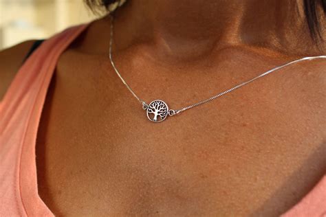 Tree Of Life Necklace For Women - Dainty Tree Of Life Jewelry - Gift For Her - Charm Necklace ...
