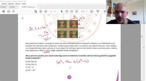 Ankara Li May S Ay Matematik Soru Z Mleri Youtube