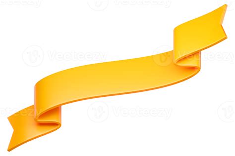 3d Label Ribbon Glossy Orange Blank Plastic Banner For Advertisment