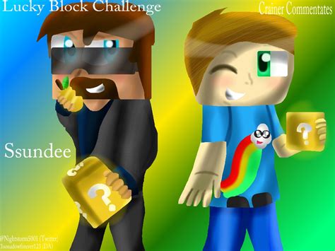 Ssundee And Crainer Lucky Block Series Fanart By Mobian Gamer On Deviantart