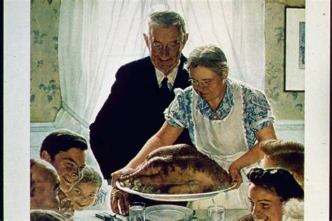 The American Spirit Of The Norman Rockwells Thanksgiving Painting