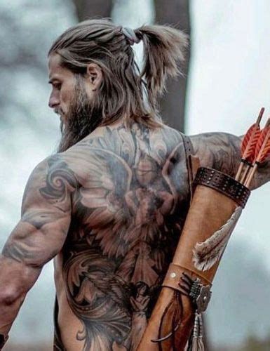 Viking men's hairstyles are very distinctive and can be seen in the artwork of the vikings. 100 BEST BACK TATTOO IDEA FOR MEN | Viking hair, Mens ...