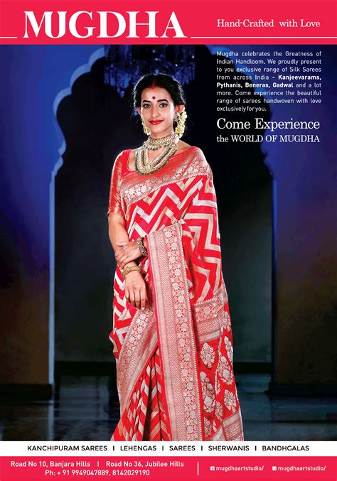 Mugdha Sarees Come Experience World Of Mugdha Ad Advert Gallery