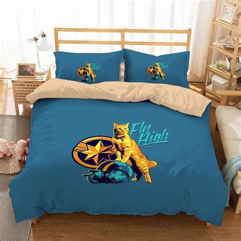 Sheets, throw blankets, and more! 3D Customize Captain Marvel Bedding Set Duvet Cover Set ...