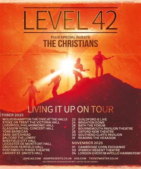 Level 42 Living It Up On Tour 2023 04 November 2023 Eventim