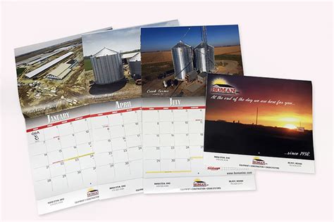 Custom Business Calendars • The Messenger Press • Commercial Printing