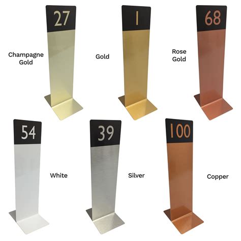 Slimline Tall Table Top Numbers Table Numbers Cater Signs