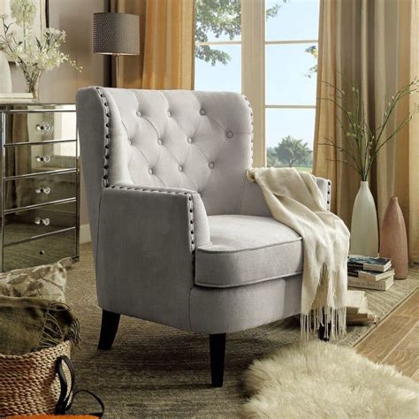 Wingback Accent Chairs Vasari Tufted Wingback Chair By Rosevera 
