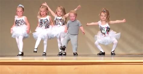 Unfazed Toddler Interrupts A Tap Dance Recital And His Performance On