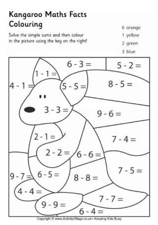 This activity worksheets will improve kids learning and thinking skills. Kangaroo Printables | Optellen en aftrekken, Voorschoolse ...