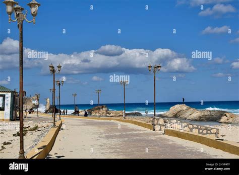 View Of Cleopatra Beach In Marsa Matrouh Egypt Stock Photo Alamy