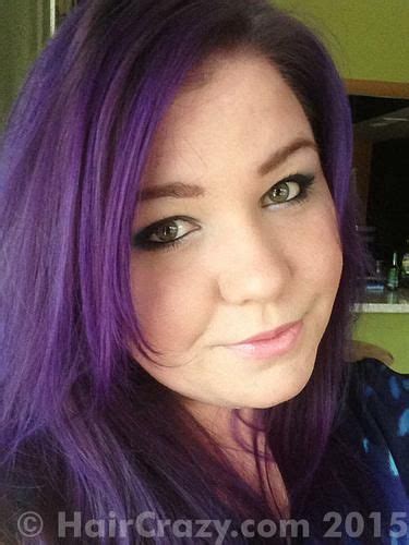 This would be a problem if you wanted to go blonde, but a chocolate brown should cover things fine. ultra violet manic panic over brown dye - Google Search ...