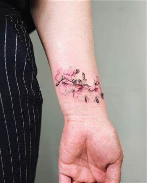 50 Meaningful Wrist Bracelet Floral Tattoo Designs For You Page 6 Of
