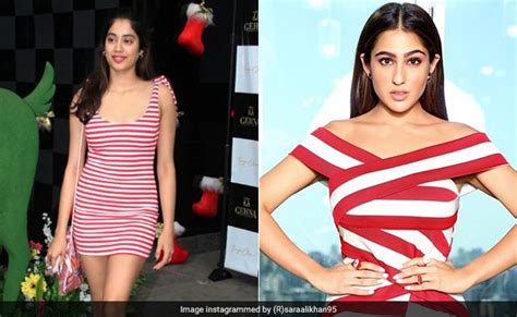 Sara Ali Khan To Janhvi Kapoor Which Striped Dress Is Your Favourite