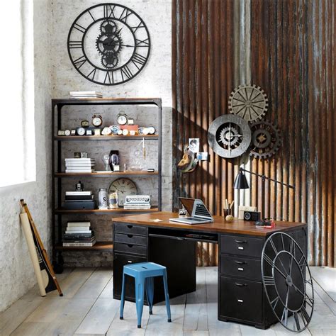 Home Office Wall Decor Rustic Industrial Mechanice Design