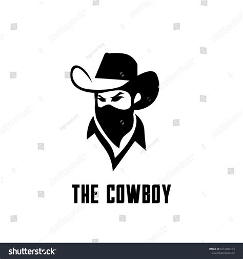 Cowboy Bandit Head Logo Icon Design Stock Vector Royalty Free