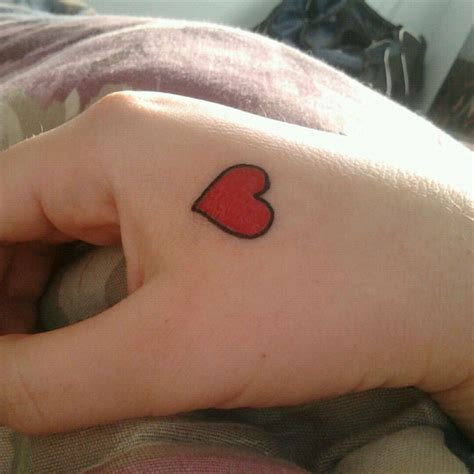 Share More Than 65 Small Red Heart Tattoo Incdgdbentre