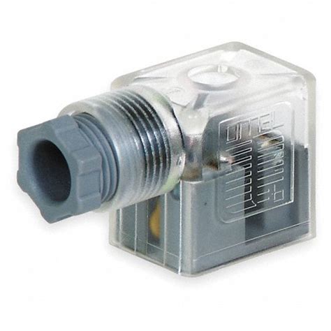 Numatics 22mm Din Solenoid Coil Connector With Plug Lead Type 3jcl9
