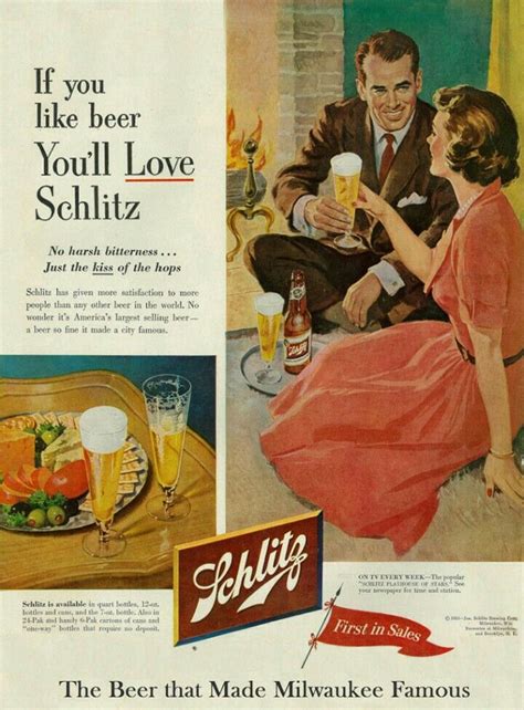 Schlitz Beer Advertisement Schlitz Beer Vintage Beer Ads