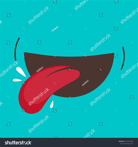 Thirsty Smile Tongue Icon Vector Idea Stock Vector Royalty Free 1934318837 Shutterstock