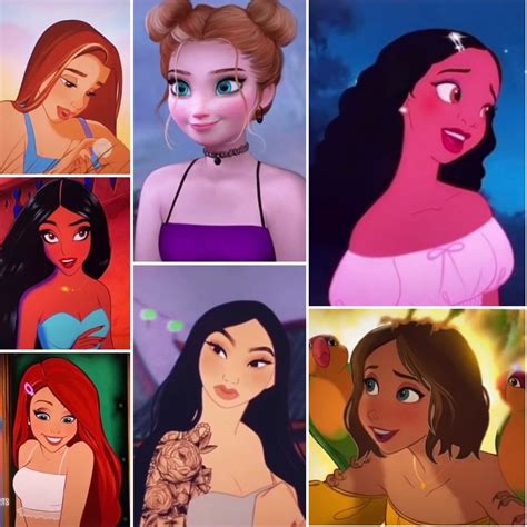 Disney Glowups Disney Princess Art Alternative Disney Princesses Alternative Disney