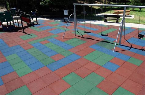 Safe Play Tiles Rubber Playground Tiles Rubber Playground Playground Tile Playground Flooring