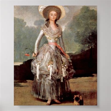 Francisco De Goya Portrait Of Duchess Of Alba Poster Zazzle