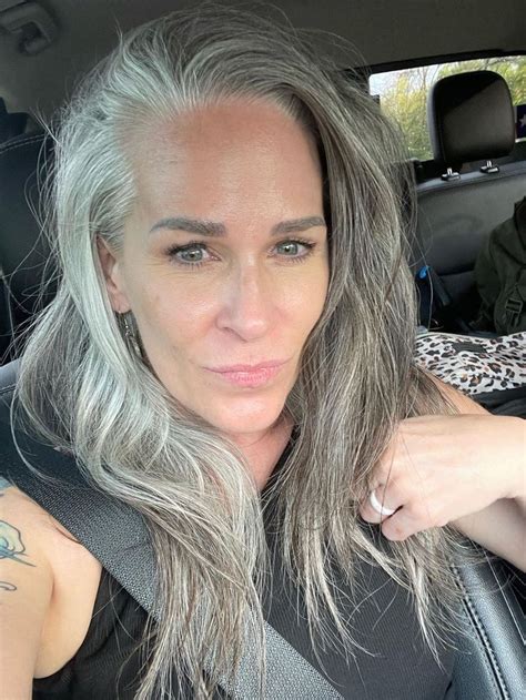 Long Silver Hair The Outer Limits Beautiful Gray Hair Touch Of Gray Silver Foxes Shades Of