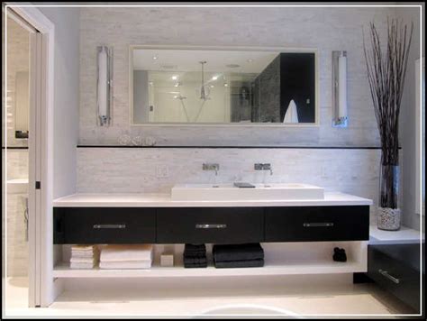 Furniture style bathroom vanity design with dark stain and carrara marble countertop designed by rockwood cabinetry. Reasons Why You Should Install Floating Bathroom Vanity ...
