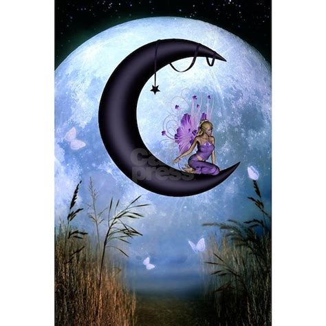 Beautiful Fairy Sitting On The Moon In The Night P By Nicky Cafepress