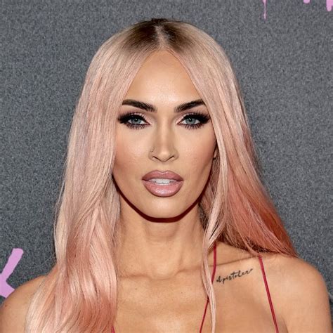 Megan Fox Continues Her Barbie Look With Super Sleek Pink Hair