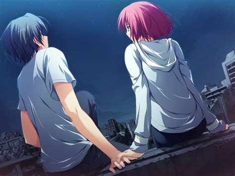 Anime Boy And Girl In Love Wallpaper
