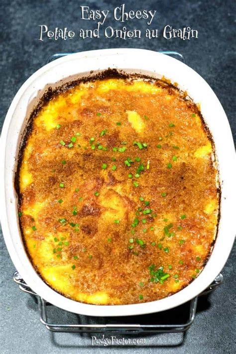 Easy Cheesy Potato And Onion Au Gratin Recipe Side Dish Recipes