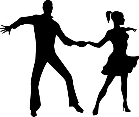Dancing Couple Silhouette Png Transparent Clip Art Full Size Clipart