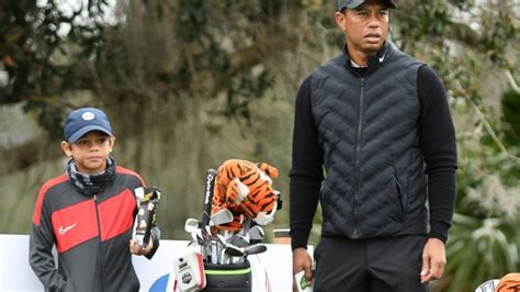 Tiger Woods Son Charlies Golf Swing Just Like Dad See Rare Photos