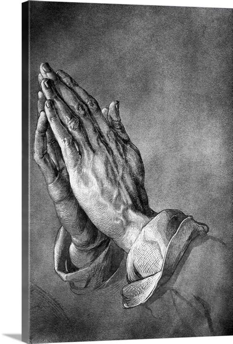 Study Of Praying Hands By Albrecht Durer Wall Art Canvas Prints