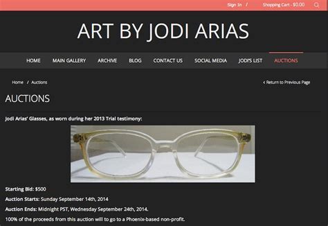 Jodi Arias Glasses Are For Sale On Ebay And Could Be Yours For Just 500