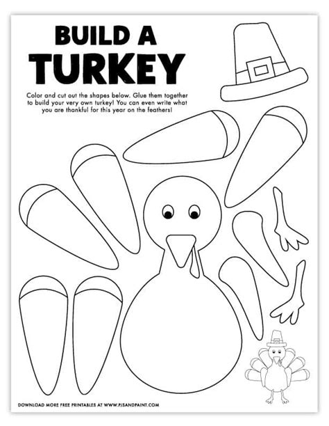 Build A Turkey Printable Printable Word Searches