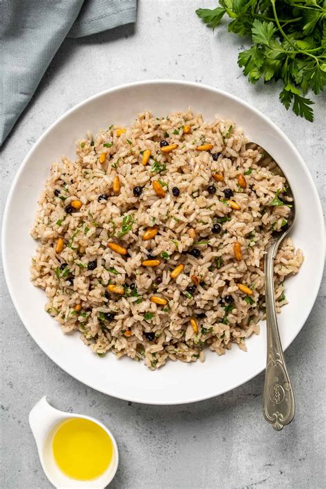 Middle Eastern Rice With Raisins And Pine Nuts Give Recipe