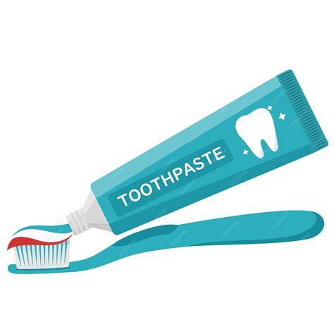 premium vector vector isolated object illustration oral dental care toothbrush and toothpaste