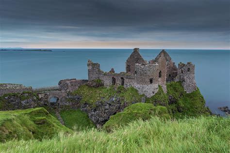 Dunluce Castle At Dusk Co Antrim Northern Ireland Photograph By
