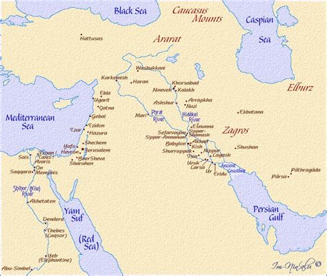 Maps Of The Cities Of The Ancient Middle East Ancient Near East