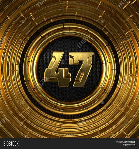 Gold Number 47 Number Image And Photo Free Trial Bigstock