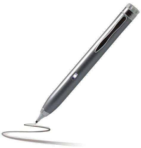 Navitech Grey Fine Point Digital Active Stylus Pen