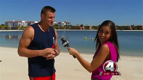 Rob Gronkowski Asks Reporter About Her Valentines Day Plans In