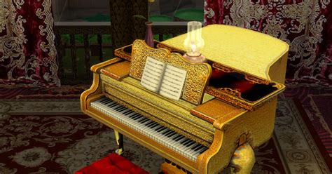 Anna Quinn Stories Golden Piano For Sims 4