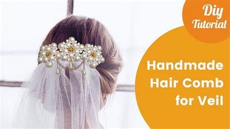 Handmade Hair Comb For Attaching Bridal Veil Diy Craft